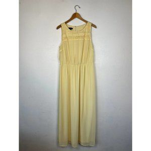 Pale Yellow Maxi Dress size XL
